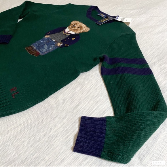 Ralph Lauren Polo Preppy Bear Sweater - Picture 8 of 16
